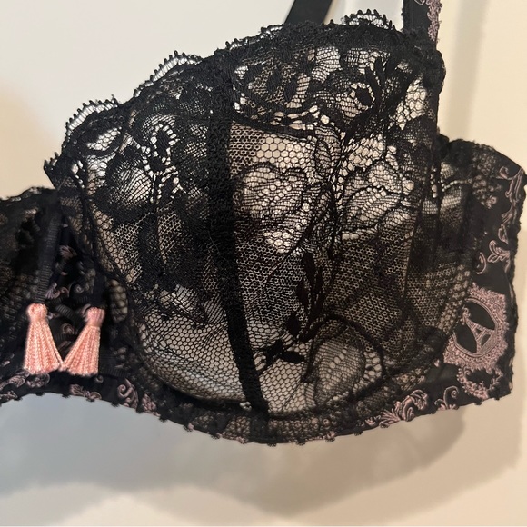 Aubade Paris Black Lace Bra, 34D - Picture 2 of 8